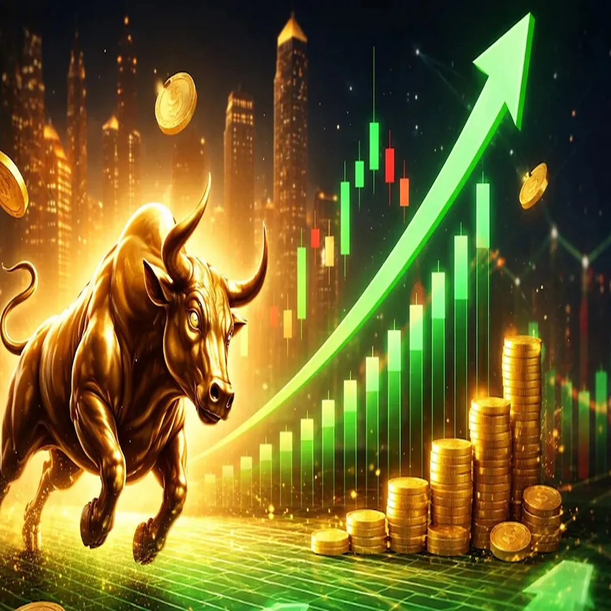 Indian share market surges amid earnings